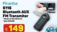 PİRANHA 6116 BLUETOOTH AUX FM TRANSMİTER